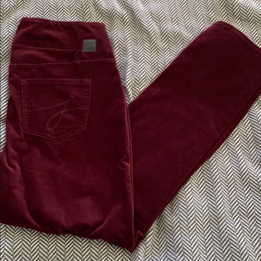 Jag Jeans- Burgandy Corduroy/velvet pants